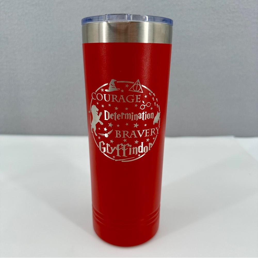 Harry Potter Gryffindor Metal Travel Tumbler Cup w/ Lid 20 oz Polar Camel Unique
